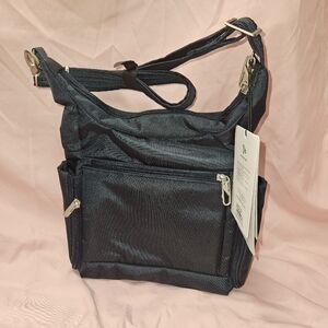 NWT Travelon 5 Point Antitheft Messenger Security Bag Purse